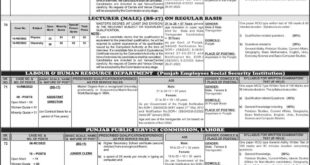 Punjab Public Service Commission Jobs In Lahore